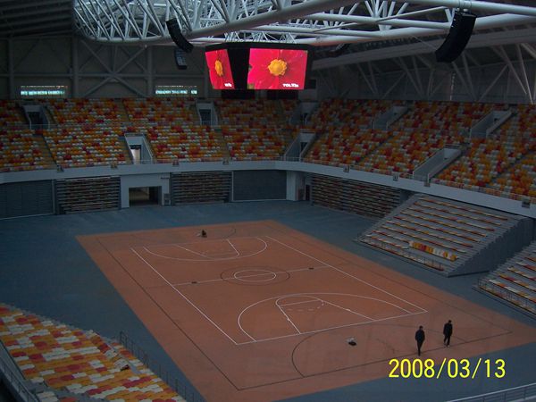 上海松江大学园区体育馆led室内全彩显示屏