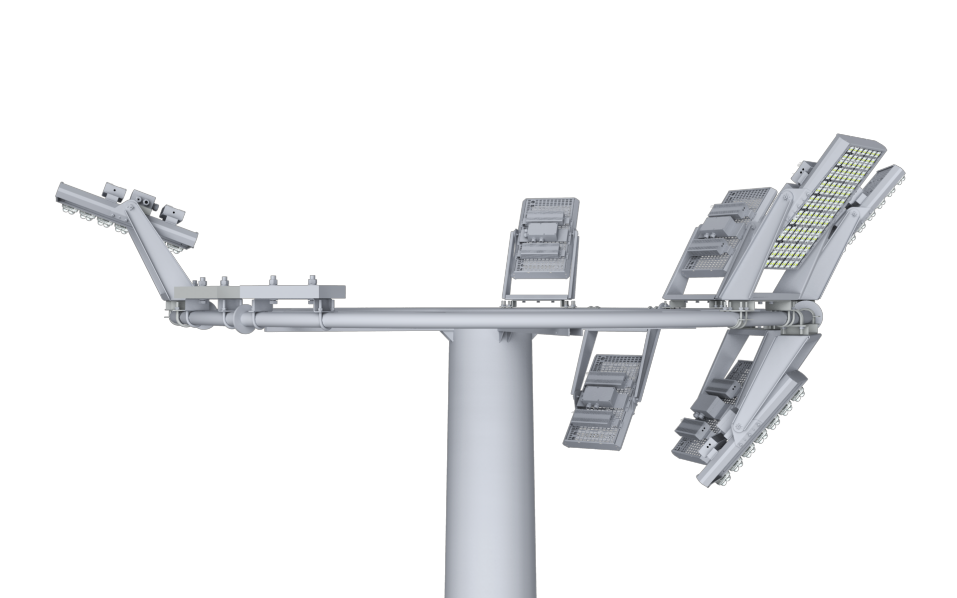 精准配光,重塑机坪照度标准,三思LED高杆灯,如何实现“类白昼”可见度