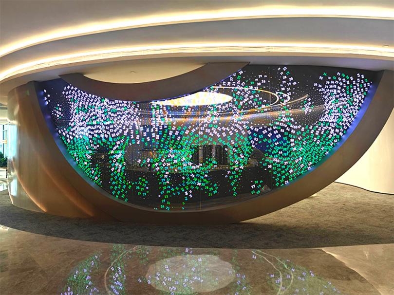 以显示科技,筑城市地标,三思,助力莘庄TODTOWN天荟,展示中心升级