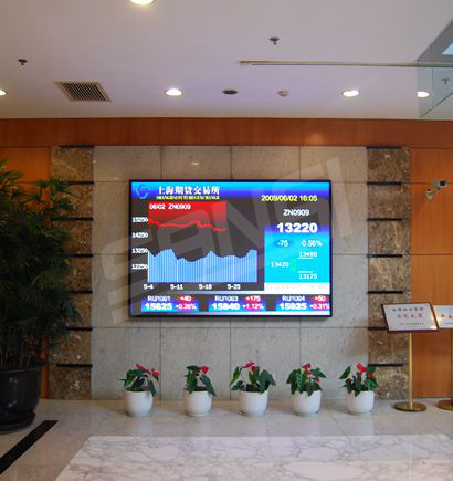 上海期货交易所大厅室外全彩屏