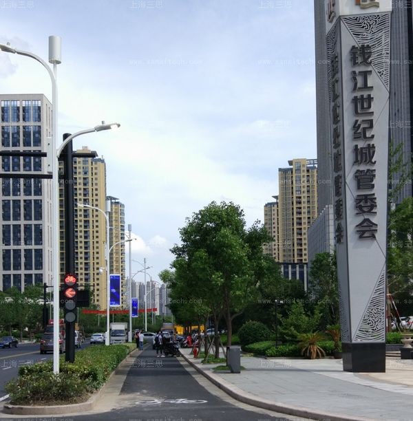 三思智慧路灯系统杭州钱江世纪城项目