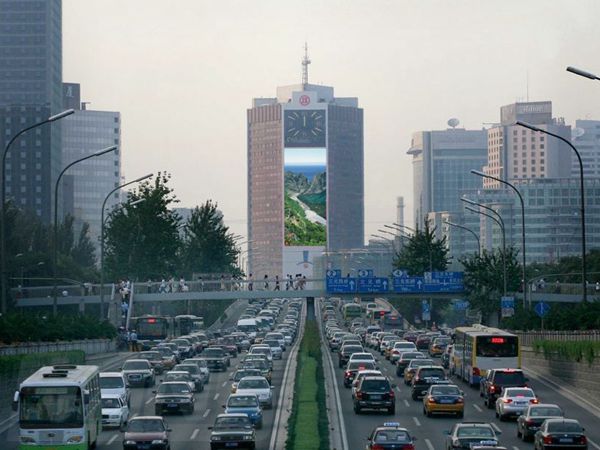 北京京信大厦室外led全彩显示屏