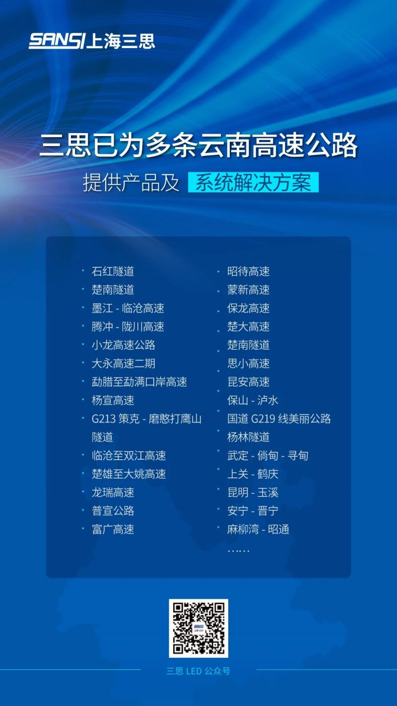 大国交通,之云南,抵御复杂环境,三思LED路隧照明,铸就交通丰碑