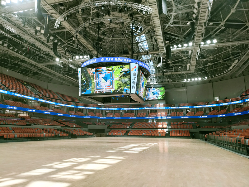 西安曲江竞技中心,LED显示屏,LED大屏,体育馆,电竞馆,上海三思